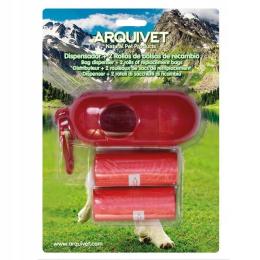 Arquivet Dyspenser na woreczki 2 rolki 15 sztuk