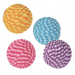Trixie Piłka kolorowa ze sznurka dla kota 4,5 cm 1 szt