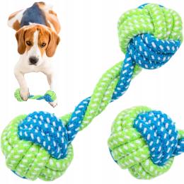 Petstory Zabawka Szarpak dla Psa hantel Aktywna zabawa Szczeniąt 19 CM