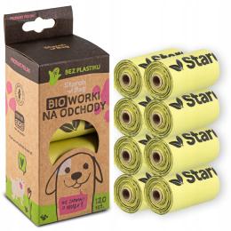 StarchBag Kupoworki 8-pak Kompostowalne Zielone 120szt worków