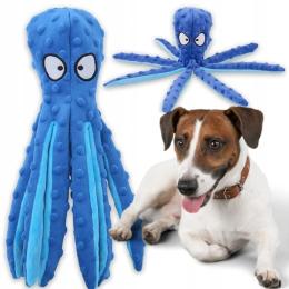 Zabawka dla psa Ośmiornica szeleszcząca maskotka Szarpak niebieska