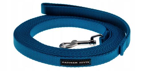 Pazurem Szyte smycz linka treningowa 15mm 1,5cm 10m turkusowa
