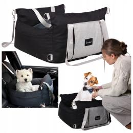 Fotelik samochodowy transporter dla psa kota do auta na siedzenie legowisko