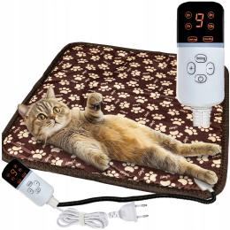 Podgrzewana Mata Grzewcza Wodoodporna Z Regulatorem dla kot psa 45x45cm 25W