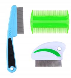 Zestaw 3 Szt Grzebienie Na Pchły Kołtuny Dla Psów I Kotow Do Wyczesywania