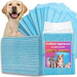 Podkłady Maty Higieniczne Dla Psa Duże Chłonne Do Nauki Sikania 60x90 50SZT