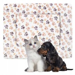 Gruby Koc Poduszka Dla Psa Kota Legowisko miękki milutki w łapki 50x32 cm