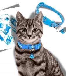 Obroża stylowa dla psa kota Yorka z dzwoneczkiem Dzwonkiem regulowana 33N