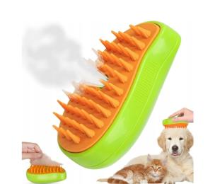 Szczotka parowa dla kota psa elektroniczna Usb długa sierść oczyszcza yorka