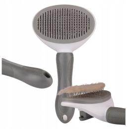 Szczotka Do Wyczesywania Sierści Dla Psa Uniwersalna Innowacyjna Szara