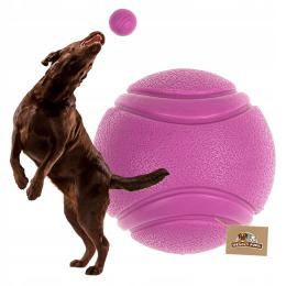 Zabawka dla psa piłka Lana twarda i mocna Pełna W Środku nie piszczy L-7 cm