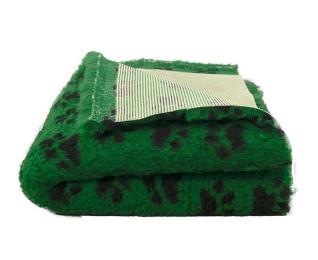 Legowisko antypoślizgowe Dry Bed 28mm zieleń w czarne łapki Buba A19 100x75