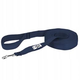 Smycz dla psa Szeroka Treningowa Długa Taśma 5m Granatowa