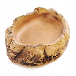 Miska Skała Pokarm Woda Terrarium Żółw Agama Gekon