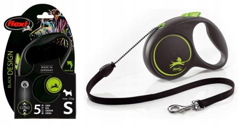 Smycz Flexi S Blackdesign Dla Psa Linka 5M Do 12KG
