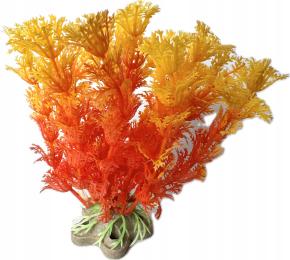 Roślinka Do Akwarium sztuczna Pomarańczowa roślina pływająca Ozdoba wy.12cm