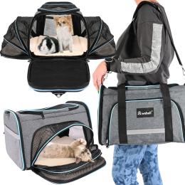 Torba Transportowa Kota Psa Transporter Rozkładany Do 8KG Duży Wentylacja