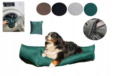 Legowisko dla psa kanapa posłanie 120x90 Velvet Zdejmowany Pokrowiec