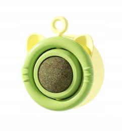 Zabawka dla kota z kocimiętką – obrotowa kulka do lizania!