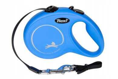 Flexi New Classic L Taśma 5m Niebieska Do 50kg