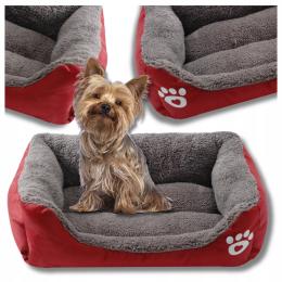 Legowisko dla Psa Posłanie Kota kojec Mata miękkie 50x46cm Bordo