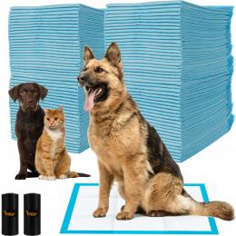 Podkłady Chłonne Higieniczne Maty Jednorazowe dla Psa 60x90cm 50szt +Worki