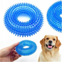 Gryzak Ringo Dla Psa Zabawka Piszczałka Gumowy Dentystyczny Aport Masujący