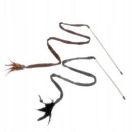 Wędka Dla Kota Zabawka Na Taśmie Z Piórami