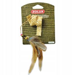 zolux zabawka dla kota wąż z piórkami