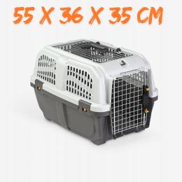 Transporter dla zwierząt Skudo 2 Open Iata Mps Grey 55x36x35cm