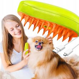 Szczotka Parowa Dla Zwierząt Psa Kota Elektryczna Do Pielęgnacji Sierści
