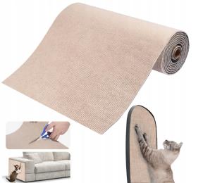 Samoprzylepna mata do drapania dla kota Przycinana 200x40 khaki,XGETOP