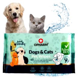 Chusteczki Nawilżane Dla Zwierząt Psów Kotów Miękkie Bezzapachowe Duże Łapy