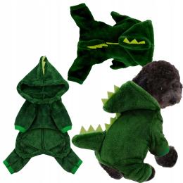 Dinozaur Bluza Dla Psa Ubranko kombinezon Dres pluszowy przebranie XXL