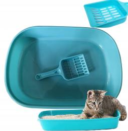 Kuweta Prosta Dla Kota Kotów Z Łopatką Toaleta Na Żwirek Otwarta Duża