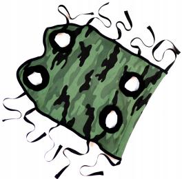 Fartuszek ubranko pooperacyjne M. Kot, pies. Kubrak moro.