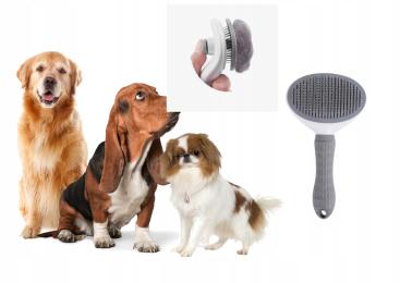 Szczotka samoczyszcząca dla psa kota do wyczesywania sierści