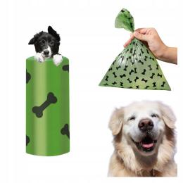 Grube Worki na Psie Kupy Odchody Biodegradowalne Pachnące Lawendą 1 Rolka