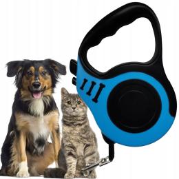 Smycz Dla Psa Kota Psów Automatyczna Zwijana Z Blokadą 5 Metrów Długa 5M