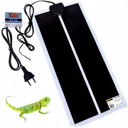 Mata Grzewcza Grzejna Z Termostatem Terrarium Roślin Sadzonek 28x80cm 45W