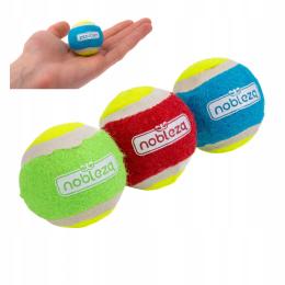 Małe Piłki Do Rzucania Dla Psa 3szt Xs 4,2cm Zestaw piłeczek dla małego psa