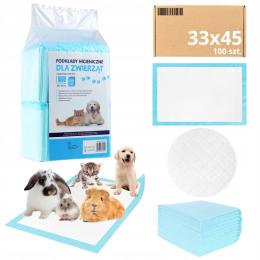 Podkłady MediBed Maty treningowe chłonne 210ml Dla Zwierząt 33x45cm 100 szt