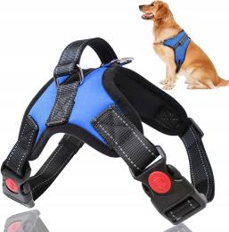 Szelki Smycz dla psa Miękkie kamizelka odblaskowa roz. M