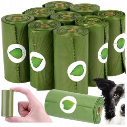 Woreczki Na Psie Odchody Biodegradowalne Kupy Zestaw 150 szt.10 Rolek Eko