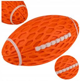 Zabawka Rugby Piłka Dla Psa Aktywna Zabawa i Trening Pomarańczowa Mała