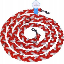 Smycz Linka Pleciona Gruba 30 mm. Cztery Przepięcia Max 300cm. Bardzo Mocna