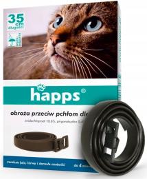 Obroża Dla Kotów Przeciw Pchłom Na Pchły I Inne Pasożyty 35CM Happs
