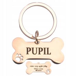 Metalowa Zawieszka Imiennik dla psa z Grawerem