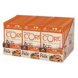 Korzystny pakiet Wellness Core Cat Adult Purely Paté, 48 x 85 g - Kurczak i indyk
