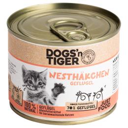 Korzystny pakiet Dogs'n Tiger Junior Cat, 12 x 200 g - Drób